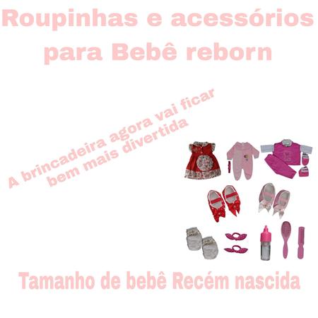 5 Roupinhas para bebê reborn menina tamanho RN - Duda Shop - Roupa de Boneca  - Magazine Luiza