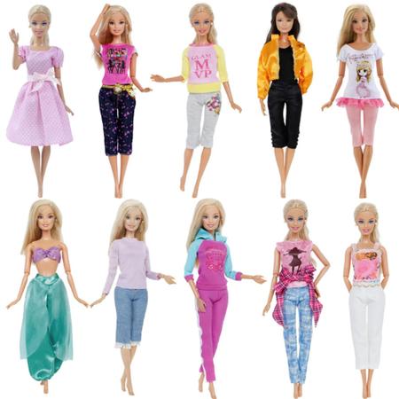 Kit 10 Roupinhas Roupas Para Boneca Barbie ou Frozen, Magalu Empresas