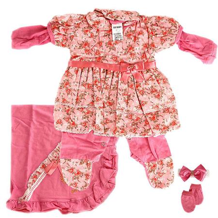 Roupinha p Boneca Baby Reborn 5PCS Touca e Meias Lindo