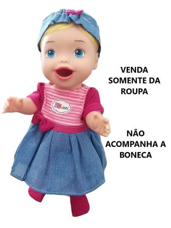 Conjunto Roupa Roupinha E Acessórios Para Boneca Bebê Little Mommy Mattel -  Vestido Azul Tiara E Meias - Compatível Com Bonecas Baby Alive E My Little  Collection - Pupee Brinquedos no Shoptime