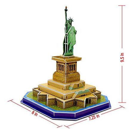 Imagem de Runsong Creative 3D Puzzle Paper Model Statue of Liberty DIY Fun & Educational Toys World Great Architecture Series, 29 Pcs