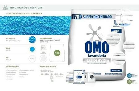 Imagem de Sabão Em Pó Lava Rupas Omo Perfect White Concentrado - Atacado 4 Kilos