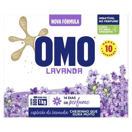 Imagem de Sabao em Pó Omo Lavanda 800g - Embalagem com 20 Unidades