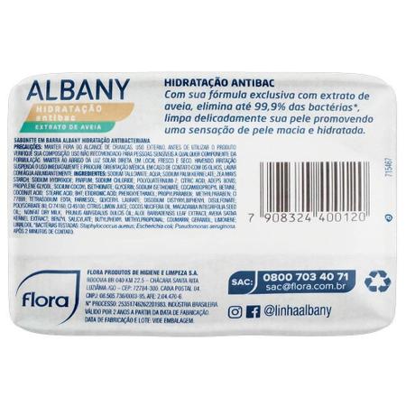 Imagem de Sabonete Albany Hidratação Antibac Extrato de Aveia 85g Embalagem com 12 Unidades