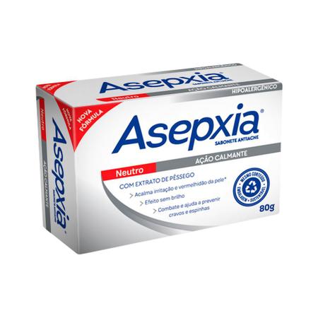 Imagem de Sabonete Asepxia Anti-acne Neutro Extrato De Pêssego 80g