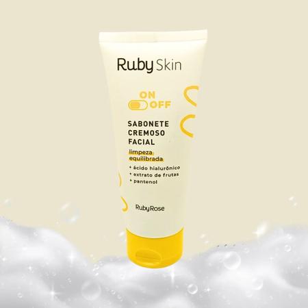 Imagem de Sabonete Cremoso Facial Limpeza Equilibrada On Off Ruby Skin