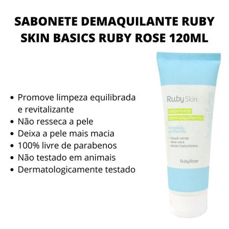 Imagem de Sabonete Demaquilante Ruby Skin Basics Ruby Rose 120ml