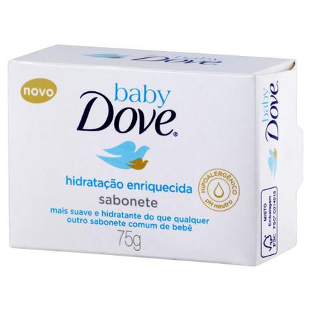 Imagem de Sabonete em Barra Dove Baby Hidratação Enriquecida com 75G