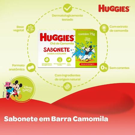 Imagem de Sabonete em barra Huggies Chá de Camomila 75 g