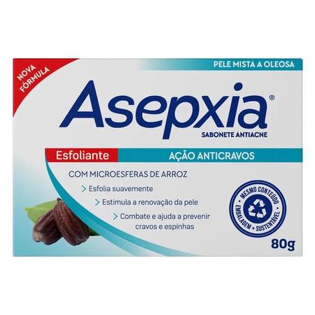 Imagem de Sabonete Facial Asepxia Esfoliante 80g - Ação AntiCravos