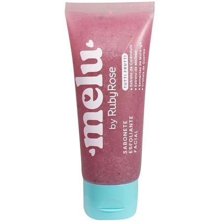 Sabonete facial esfoliante Melu Ruby Rose - tutti frutti 75 g Imagem de Sabonete facial esfoliante Melu Ruby Rose - tutti frutti 75 g