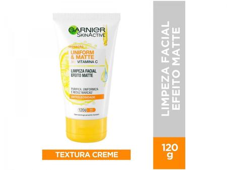 Imagem de Sabonete Facial Garnier Uniform & Matte Vitamina C - Antioleosidade 120g