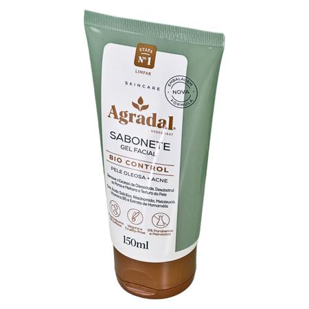 Sabonete Gel Facial Bio Control C/ Melaleuca Agradal 150ml Imagem de Sabonete Gel Facial Bio Control C/ Melaleuca Agradal 150ml