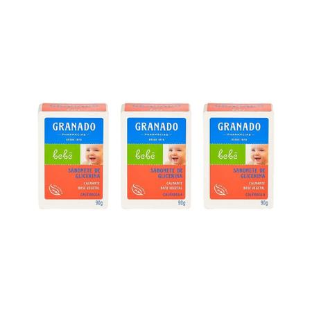 Imagem de Sabonete Granado Baby 90G Glicerina Calendula - Kit C/3Un