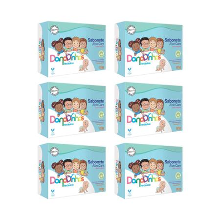 Sabonete Herbissimo Barra Danadinhos Aloe 80g - Kit C/ 6un Imagem de Sabonete Herbissimo Barra Danadinhos Aloe 80g - Kit C/ 6un