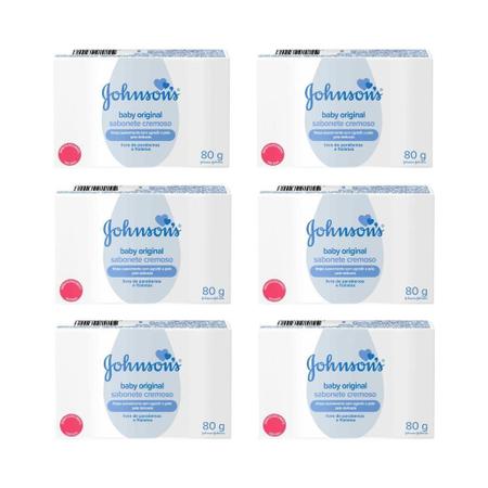 Sabonete Johnsons Baby 80G - Kit Com 6Un Imagem de Sabonete Johnsons Baby 80G - Kit Com 6Un