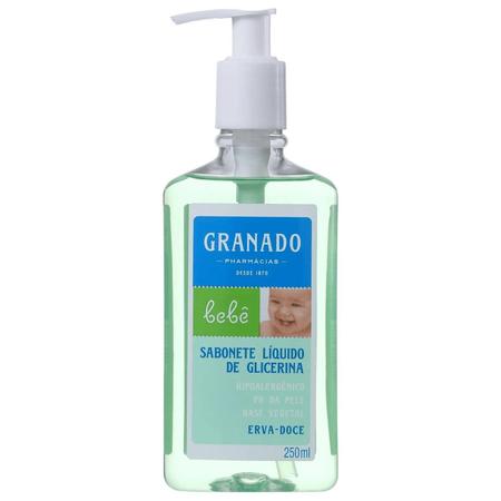Sabonete líquido granado para bebês erva doce 250ml Imagem de Sabonete líquido granado para bebês erva doce 250ml