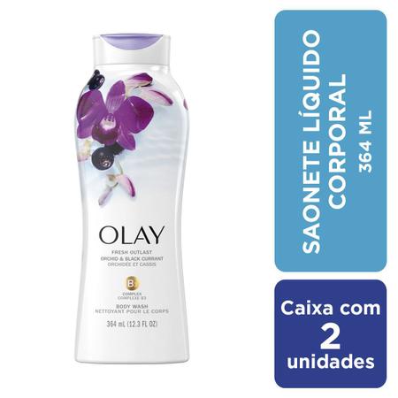 Imagem de Sabonete Líquido Olay Out. Orchid & Bl. Curr 364 ml - 2un