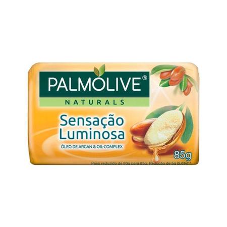 Imagem de Sabonete Naturals Sensação Iluminosa Óleo de Argan e Oil-Complex 85g 12 Unidades - Palmolive