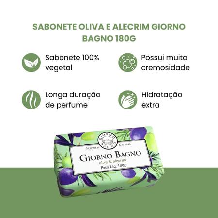 Imagem de Sabonete oliva & alecrim giorno bagno 180g