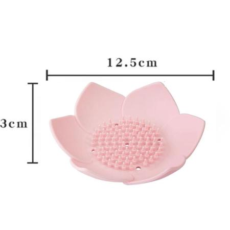 Imagem de Saboneteira De Bancada E Pia Flor De Lotus Silicone C/ Furos