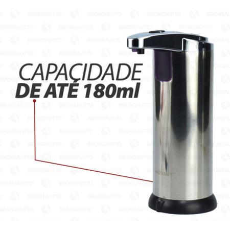 Imagem de Saboneteira Dispenser P/ Sabão E Álcool Gel Automática Inox