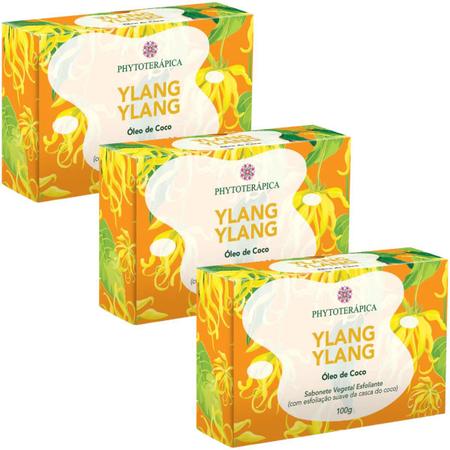 Imagem de Sabonetes Veganos Vegetais Esfoliante Ylang Ylang 100g Com 3