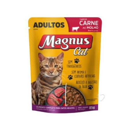Imagem de Sachê Para Gatos Castrados Sabor Frango 85g - Magnus