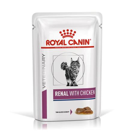 Imagem de Sachê Ração Royal Canin Vet Diet Feline Renal para Gatos 85g