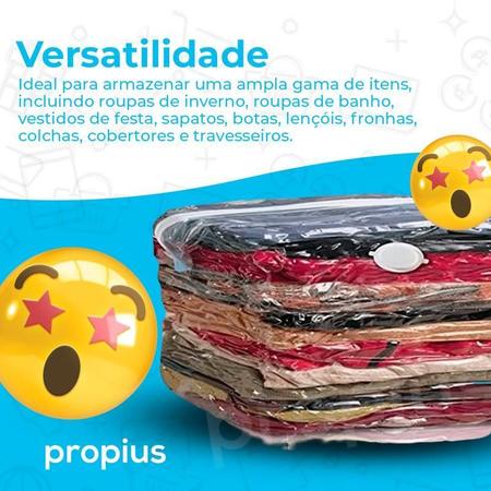 Imagem de Saco À Vacuo Roupas Reutilizável Sacos Grande Bag Hermético