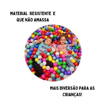 Imagem de Saco Bolinhas Coloridas Piscina Resistente Bebê Pacote