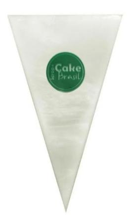 Saco De Confeitar Cake Brasil grande 30x18 cm Descartáveis 50