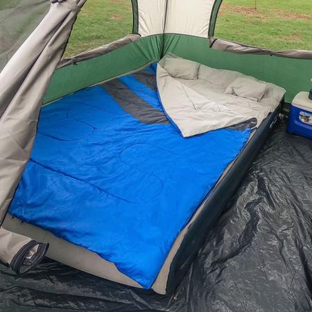 Imagem de Saco de Dormir Camping 2 em 1 Casal Ou Solteiro Kuple  Nautika 
