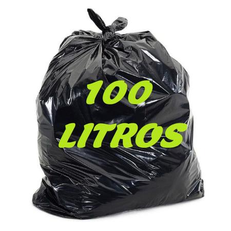 Imagem de Saco De Lixo 100 Litros Pacote Com 100 Unidades Econômico