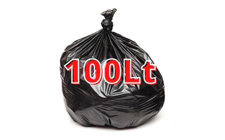 Imagem de Saco De Lixo 100 Litros Preto C/100 Unidades