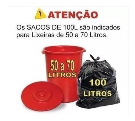 Imagem de Saco De Lixo 100 Litros Super Reforçado 100 Unid Fabricante