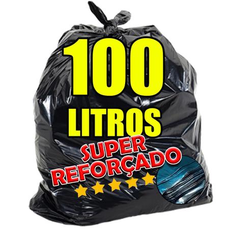 Imagem de Saco De Lixo 100 Litros Super Reforçado -5kg Resistente