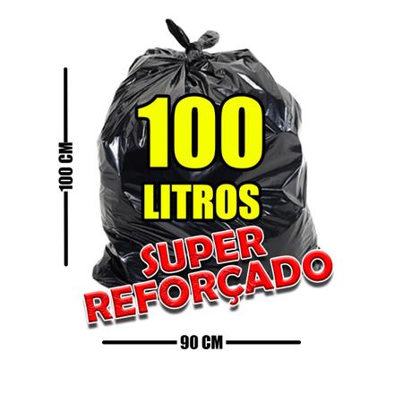 Imagem de Saco De Lixo 100 Litros Super Reforçado -5kg Resistente