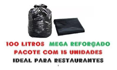Imagem de Saco De Lixo 100 Litros Super Reforçado - P/ Lixo Pesado