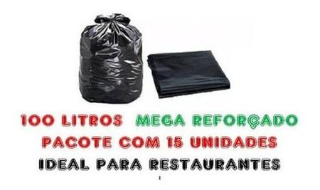 Imagem de Saco De Lixo 100 Litros Super Reforçado - P/ Lixo Pesado