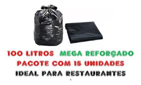 Imagem de Saco De Lixo 100 Litros Super Reforçado Para Lixo Pesado