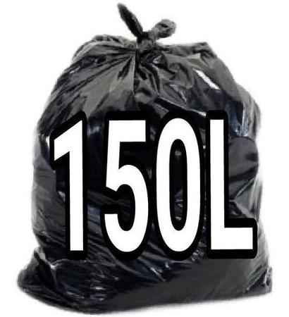Imagem de Saco De Lixo 150 Litros Super Reforçado Preto 50Un