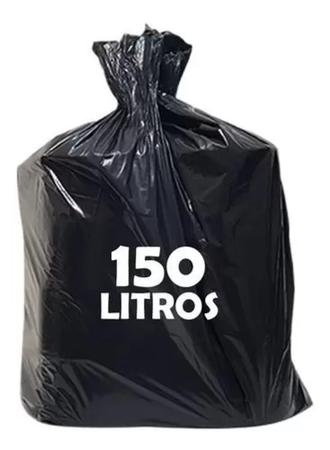 Imagem de Saco de lixo 150l resistente preto 100un
