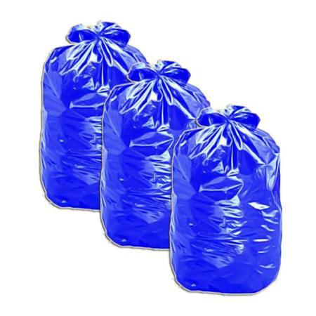 Imagem de Saco De Lixo Azul 100l Pacote Com 100 Kit 3