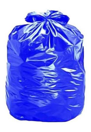Imagem de Saco De Lixo Azul 40L Padrão Gigante 100Und