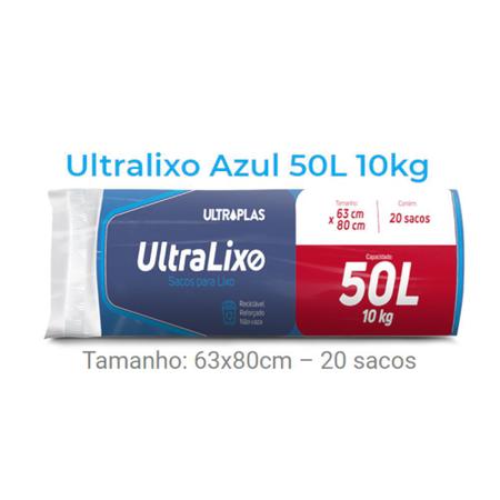 Imagem de Saco de Lixo Azul Rolo 15L / 30L / 50 L / 100 L