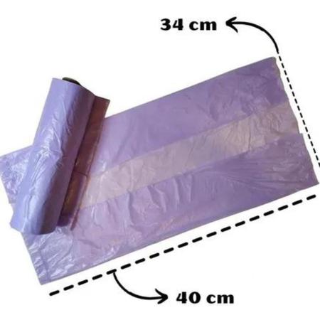 Imagem de Saco De Lixo Banheiro Pia Odor Defense 50un Kit Com 2 Rolos