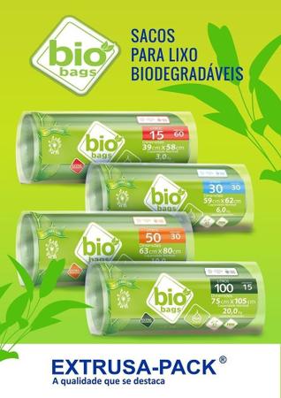 Imagem de Saco De Lixo Biodegradavel - Verde - 30l - 240unid Biobags 