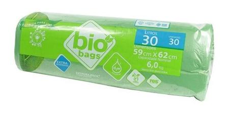 Imagem de Saco De Lixo Biodegradavel - Verde - 30l - 60unid Biobags 