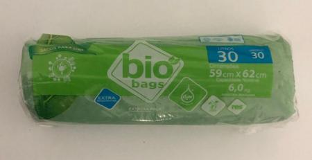 Imagem de Saco De Lixo Biodegradavel - Verde - 30l - 60unid Biobags 